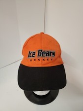 Knoxville Ice Bears  Hockey SPHL Adjustable Hook Loop Embroidered Hat Cap Orange