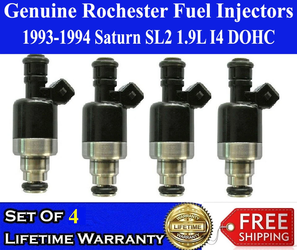 Juego de 4 inyectores de combustible originales Rochester para Saturn SL2 1993-1994 1,9 L I4 DOHC Foto 1 de 1