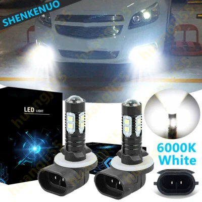 For 2005-2009 Kia SPECTRA 5 - LED Fog Light lamp Bulbs Kit 881 6000K White 100W - Image 1 of 4