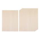 5 Pieces Wood Sheets Supplies Mini House Building DIY Projects DIY Wooden Plate