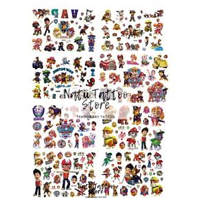 P.a.w P.a.t.r.o.l Temporary Tattoo Sheets stickers Children  Birthday PartyBag