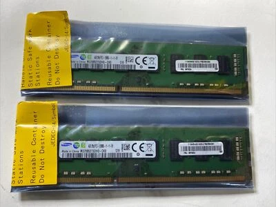 2 NEW Samsung M378B5273DH0-CK0 4GB 2Rx8 PC3-12800U DDR3 Desktop Ram - Image 1 of 2