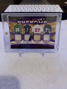 2019 LEAF PHENOMS JERSEY BAT DURANT ROTHLISBERGER TROUT MALKIN SP /15 - Picture 1 of 2