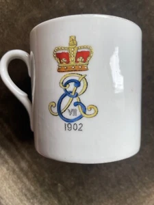 King Edward VII Lithophane Coronation Cup/Mug 1902- Westhoughton Crest - Picture 1 of 6