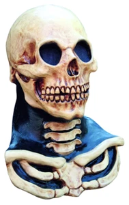 Haunted Hill Skeleton Ghoulish DELUXE ADULT LATEX LONG NECK SKULL MASK - Picture 1 of 1