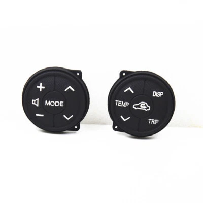 1 Pair Steering Wheel Control Rubber Button Pad For Toyota Prius & Prius C 11-14 - Image 1 of 4
