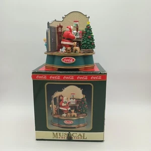 VTG 1993 Coca-Cola Musical Christmas Collection Dear Santa Please Pause Here - Picture 1 of 17
