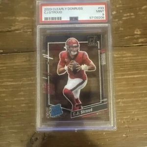 2023 Panini Clearly Donruss - CJ STROUD RATED ROOKIE #93 PSA 9 MINT! - Picture 1 of 2