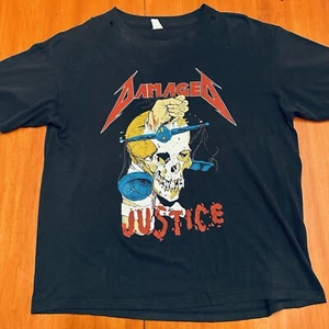 Xl METALLICA Original Vintage "Damaged Justice" ‘88 Monsters Of Rock Tour T - Picture 1 of 11