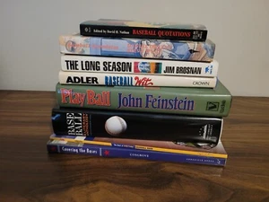 Random Baseball Book Lot of 8: The Long Season, Baseball Wit, Play Ball, Etc. - Bild 1 von 24