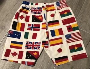 Pantalones Cortos Vintage Spumoni International Flags - Niños L (12-14) - Imagen 1 de 3
