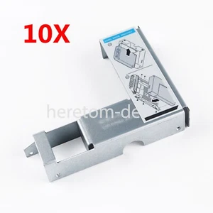 10x Für Dell 9W8C4 Y004G 3.5" to 2.5" Adapter F238F D981C X968D SAS/SATA Caddy - Afbeelding 1 van 11