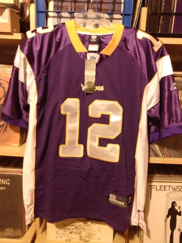 Minnesota Vikings Percy Harvin Purple Jersey Reebok Men's Size 50 - WITH TAGS! Cover