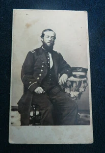 CIVIL WAR CDV U.S NAVY OFFICER LIEUTENANT ESSEX CT BY J. H. YOUNG  - Picture 1 of 7