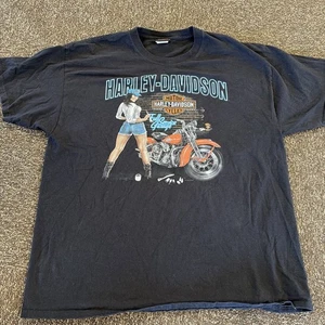 Harley-Davidson T-Shirt XL St Paul MN Harley Girl FULL SERVICE GARAGE Blac 2014 - Bild 1 von 9
