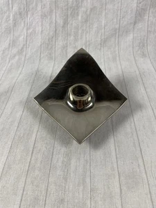 Vintage Orskov Abstract Candle Holder Silver Color MCM Mid Century Modern - Picture 1 of 7