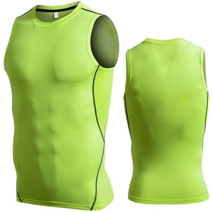 Sports Vest Men's Tight Fitting Fitness Training Running Speed Drying Basketball - Picture 1 of 25