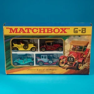 Matchbox Lesney G-5 Gift Set / Famous Cars of Yesteryear / MOY / 1969 MIB - Picture 1 of 9