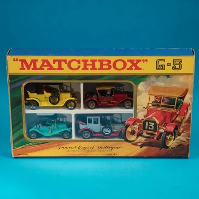 Matchbox Lesney G-5 Gift Set / Famous Cars of Yesteryear / MOY / 1969 MIB - Image 1 of 4