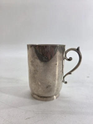 Taza bebé T. Olsen 1887 Bergen 830 plata mango decorativo sello 93,73 g Foto 1 de 4