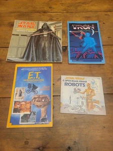 Vintage SCIFI 80s Activity Books : Tron, ET, Star Wars - Picture 1 of 4