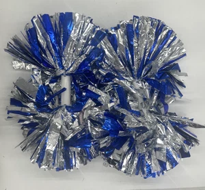 Pompones de plástico para porristas, 2 uds., con mango de bastón animadora.neuvo - Picture 1 of 3