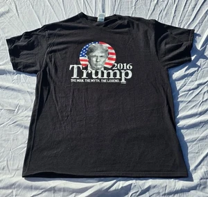 Trump 2016 The Man Myth Lengend Erwachsene XL schwarzes T-Shirt neu ohne Etikett - Bild 1 von 9