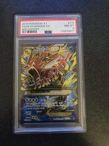 2016 Pokémon XY Breakpoint M Gyarados EX 115/122 Full Art PSA 8 Shiny - Picture 1 of 2