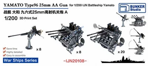 BUNKER IJN20108 YAMATO Type96 25mm AA Gun for 1/200 IJN Battleship Yamato - Picture 1 of 2