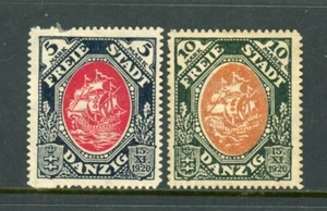 DANZIG #57 M ohne Gummi, #58 postfrisch HR / 25-3-4o / postfrisch - Bild 1 von 1