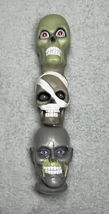 Gemmy  Animated Halloween Decor Skull Trio Singers Totem Pole (2009) Tested VTG - Picture 1 of 14