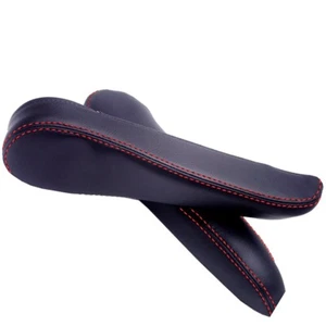 Fits 16-20 Honda Pilot Synthetic Leather Seat Armrest Black Red Stitch - Foto 1 di 7