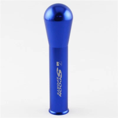 Cuchara universal de aluminio azul de 15 cm perilla de cambio de marchas perilla de palanca de cambios de carreras Foto 1 de 4