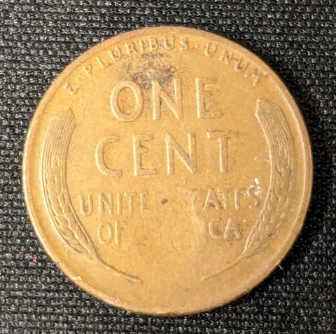 Strike Through - 1939 Lincoln Wheat Cent - Error Variety penny 1c Cover