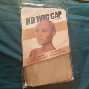 HD Wig Cap Ultra Thin Transparent Breathable Stretch Stocking Cap. 2Pcs/1Pack. - Picture 1 of 6