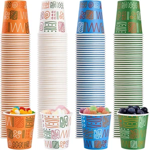 500 Pack 5Oz Colorful Disposable Paper Cups for Parties, Picnics, Barbecues, an - Picture 1 of 12