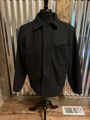 PBX Basics Mens Dress Jacket Button Up Snap Size Large Lined Business - Image 1 of 4