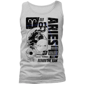 Camiseta sin mangas con gráfico astrológico horóscopo signo zodiacal Aries - Imagen 1 de 11