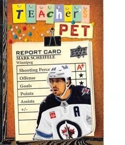 2023-24 UD Teachers Pet #TP4 Mark Scheifele  **  Winnipeg Jets  ** - Picture 1 of 2