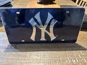 New York Yankees MLB Blue with Silver NY Laser Tag License Plate Win Craft - Picture 1 of 1