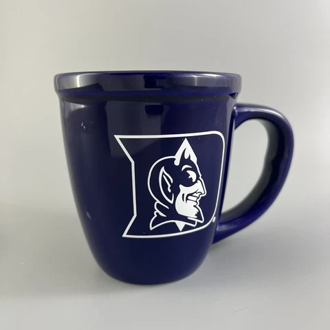 DUKE University Blue Devils Ceramic Coffee Mug  Blue & White "GO DUKE" NEW Cover