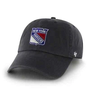 47 Brand Clean Up Mütze Kappe Unisex blau New York Rangers lockere Passform Strapback - Bild 1 von 8