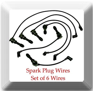 Set 6 Wires Spark Plug Wire Set Fits: Dodge Stealth Mitsubishi 3000GT Diamante - Picture 1 of 1