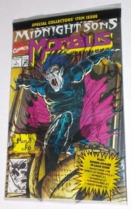MORBIUS #1 the LIVING VAMPIRE SEALED 1992 RISE OF MIDNIGHT SONS Marvel EXC COND - Imagen 1 de 5