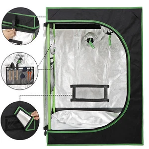 Hydroponic Grow Tent 100% Reflective Mylar Non Toxic Indoor Room with Window - Picture 1 of 12