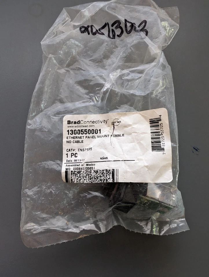 Molex 1300550001/ENSP1F5/ WJP1F5/ In-Line Adapter, RJ45, Receptacle, 8 Positions - Image 1 of 3