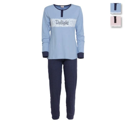 Pigiama donna Delight di Cippi in Caldo cotone 2847-W18 T161 - Immagine 1 di 3