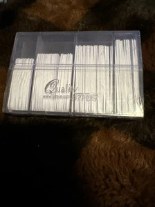 100 Quality Stays White Collar Stays – Men's Dress Shirt Factory sealed NEW - Picture 1 of 4