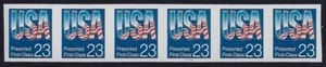 2607c - XF-SUP Imperf Error / EFO PNC6 #1111 "USA" Mint NH Cat $450+ - Picture 1 of 2