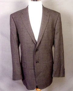 EUC Jos. A. Bank Traveler's Collection Houndstooth Wool Blazer Tailored Fit 44 L - Picture 1 of 5